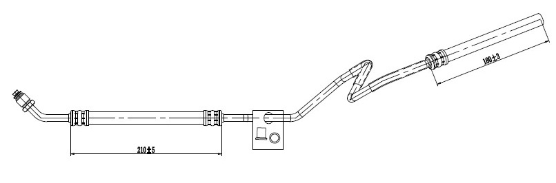  Triscan hydraulikslange 851629002, servostyring, VW Polo (6N2)
